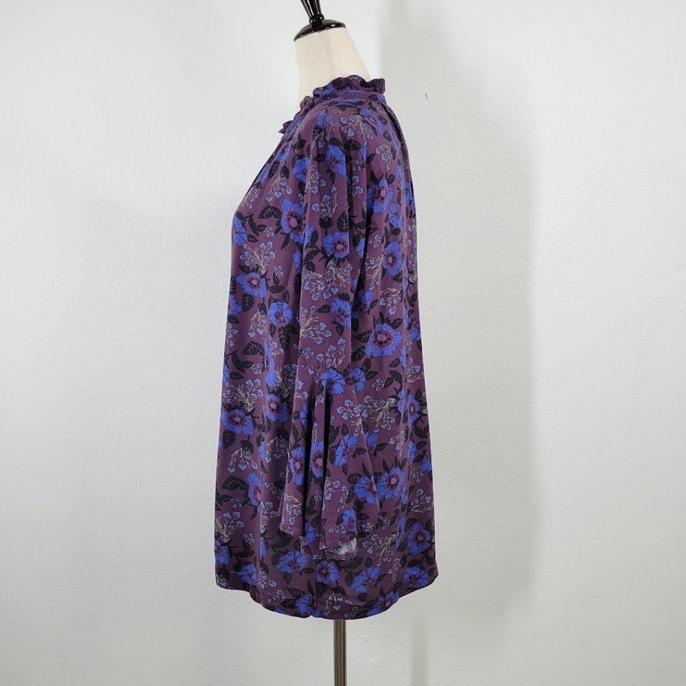 FREE PEOPLE  bohemia floral print tunic top Sz XS - Picture 4 of 11